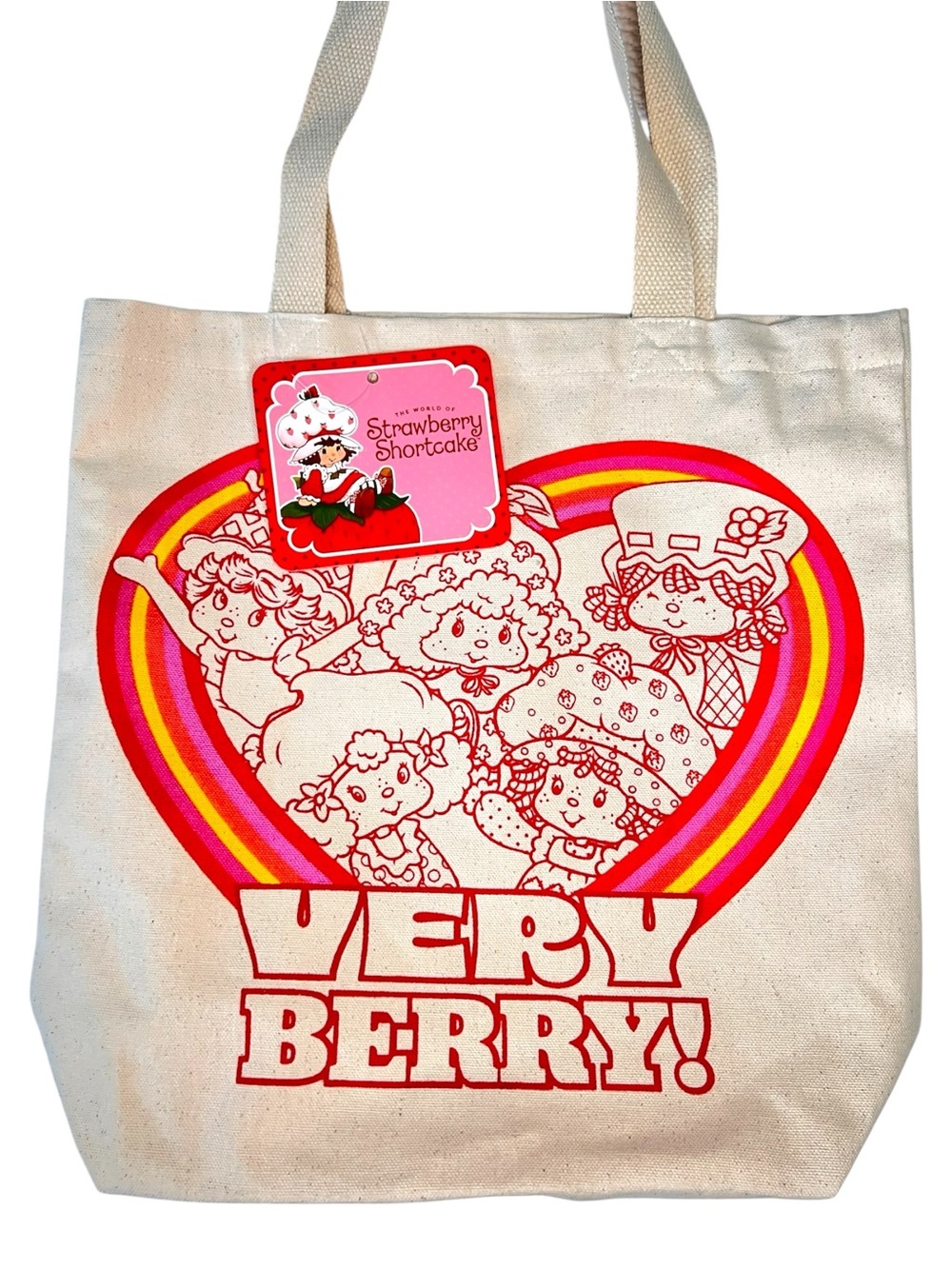 Very Berry Strawberry Shortcake Canvas Tote Bag - Picture 2 of 4